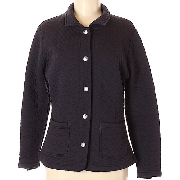 Straight Down clothing co Navy Blue quilted M - Picture 2 of 8